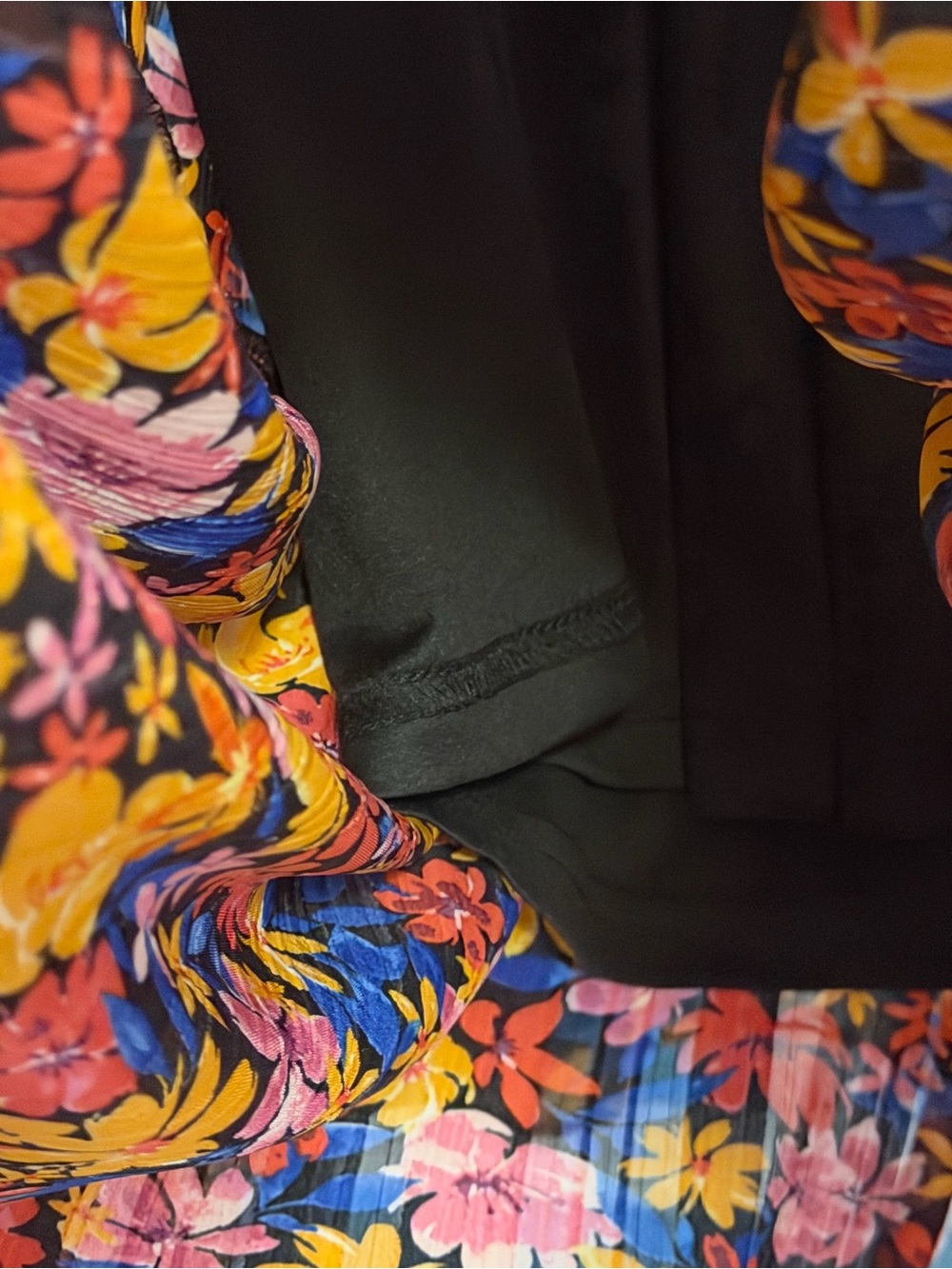Skies Are Blue Black Floral Ruffle Maxi Dress - Picture 6 of 9